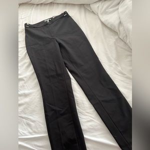 New!!! H&M Black Slim Slacks with silver belt detail